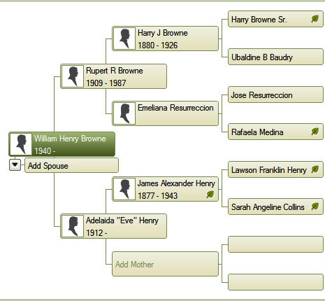 johnny browne family tree